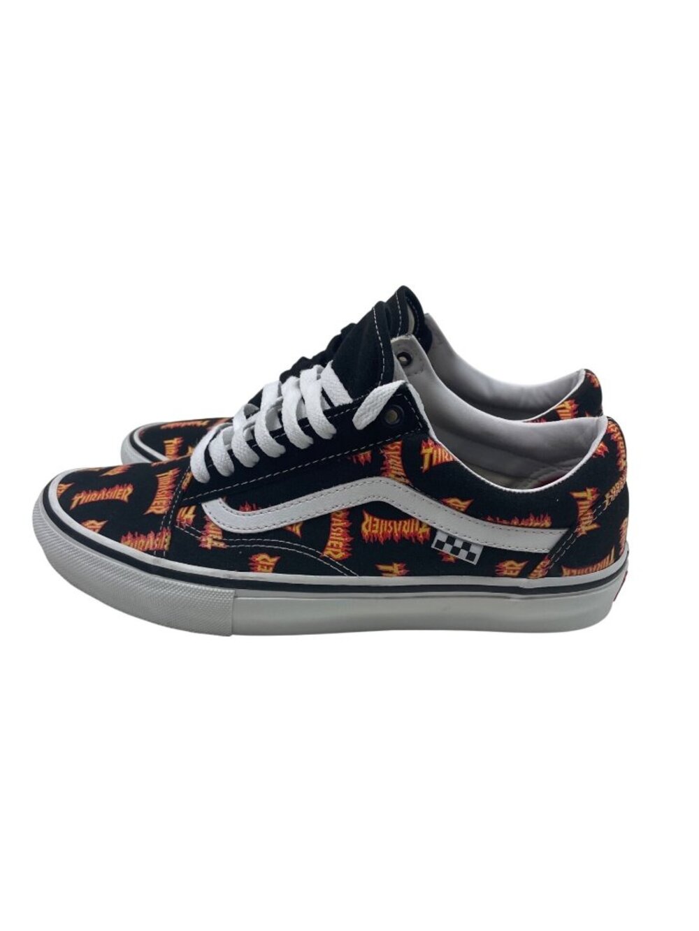 Vans x Thrasher Skate Old School Shoes Black Multi Logo Men’s Size 10 - Picture 1 of 13